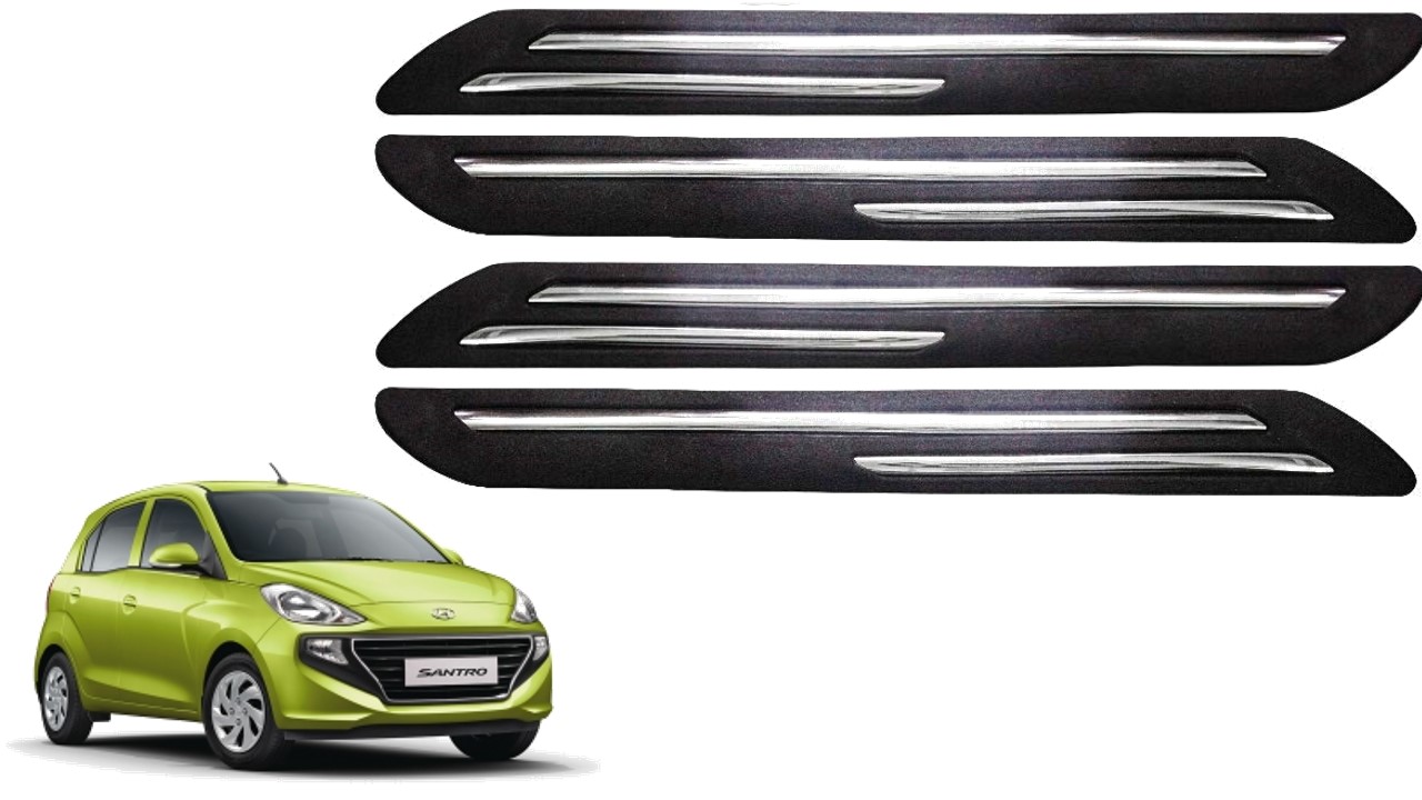 Car Bumper Guard/Bumper Protector Compatible with HYUNDAI SANTRO 2018 (Set of 4 Pcs)