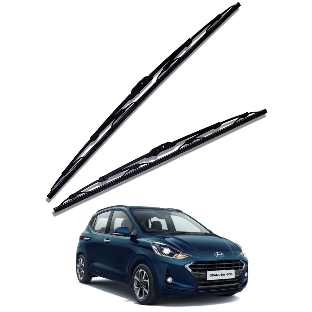 Front Windscreen Replacement Wiper Blades (24'/16') Compatible With Hyundai Grand i10 NIOS 2019