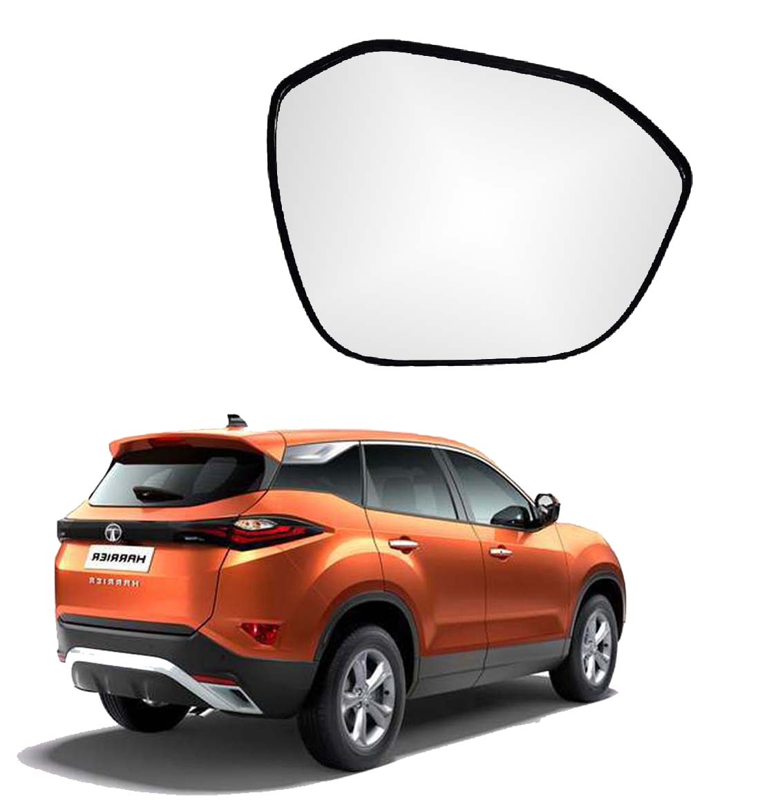 Car Right Side View Mirror Glass for Tata Harrier 2020 To 2022 Model BS6