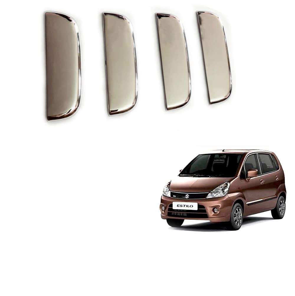 Door Handle Chrome Cover Compatible With Maruti Zen Estilo T-2