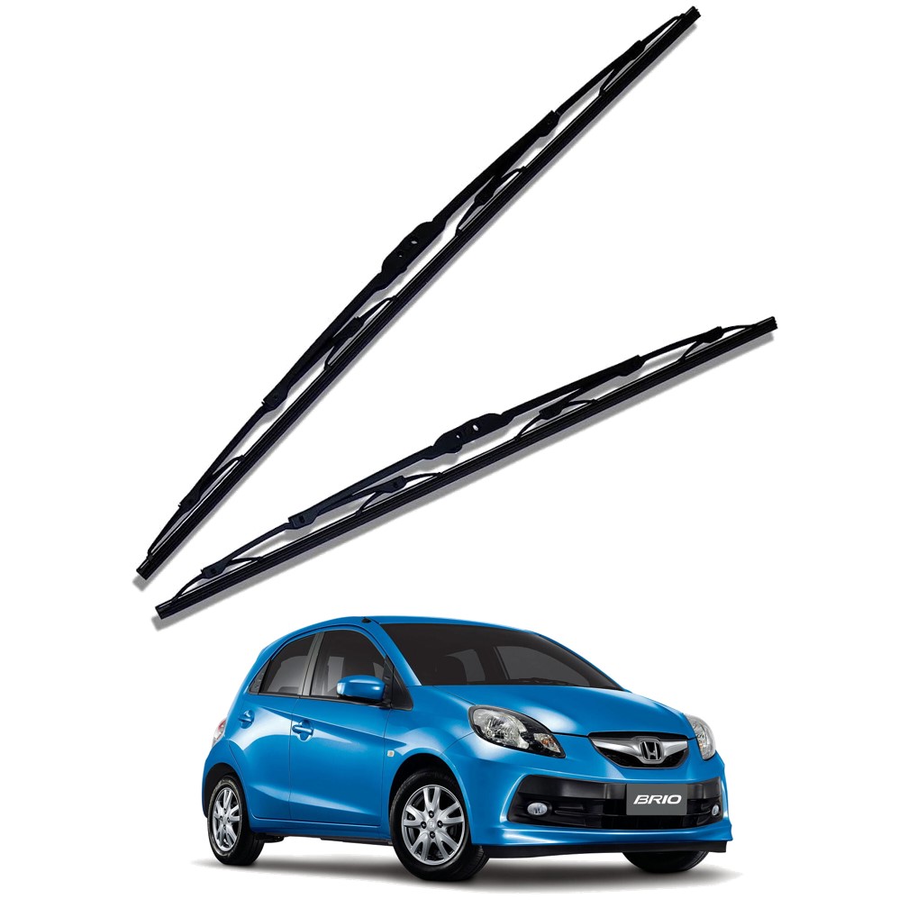 Front Windscreen Replacement Wiper Blades (22'/15') Compatible With Honda BRIO 