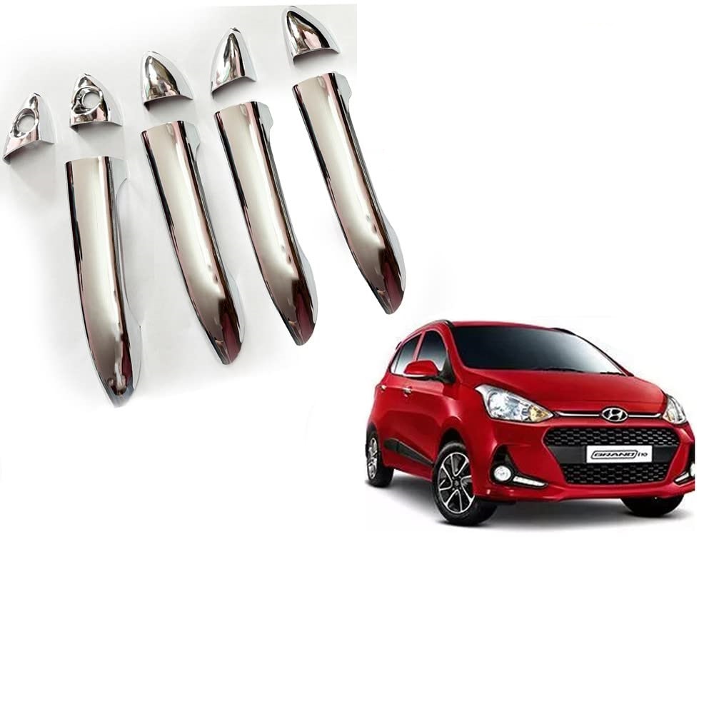 Door Handle Chrome Cover Compatible With Hyundai i10 Grand 2017