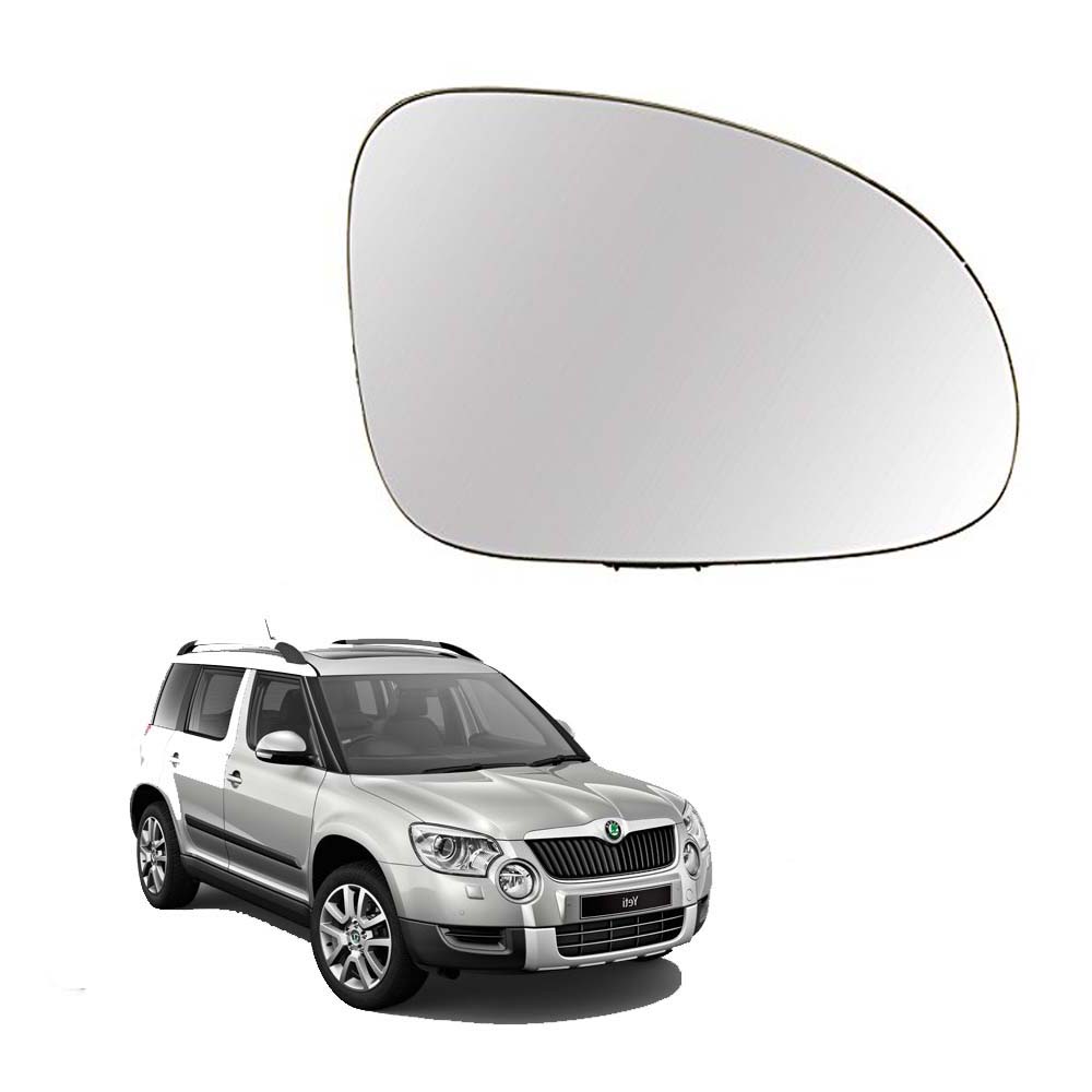 Car Right Side View Mirror Glass For Skoda Yeti 2010 To 2013 Model