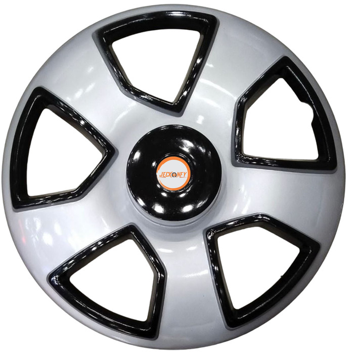 Car Wheel Cover Universal Scorpio Black And Silver Color Design Available 15'' inches Size Compatible With - R15 INCH Wheel Size