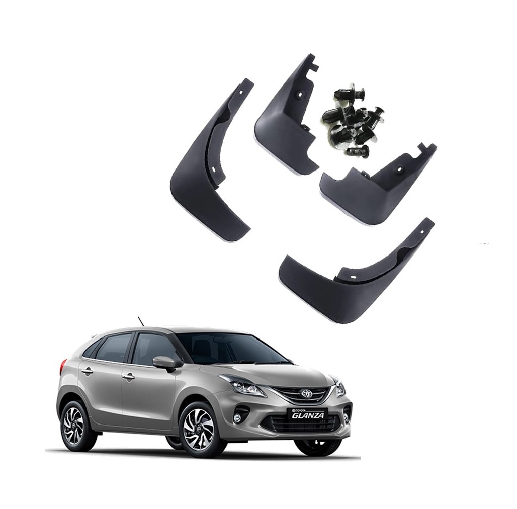 Car Mud Flap/Guard Compatible With Toyota Glanza 2019-2022