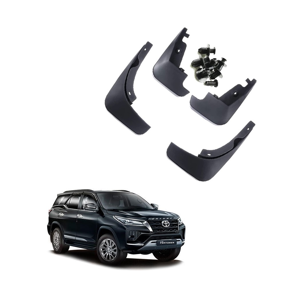 Car Mud Flap/Guard Compatible With Toyota Fortuner (2016-2022)