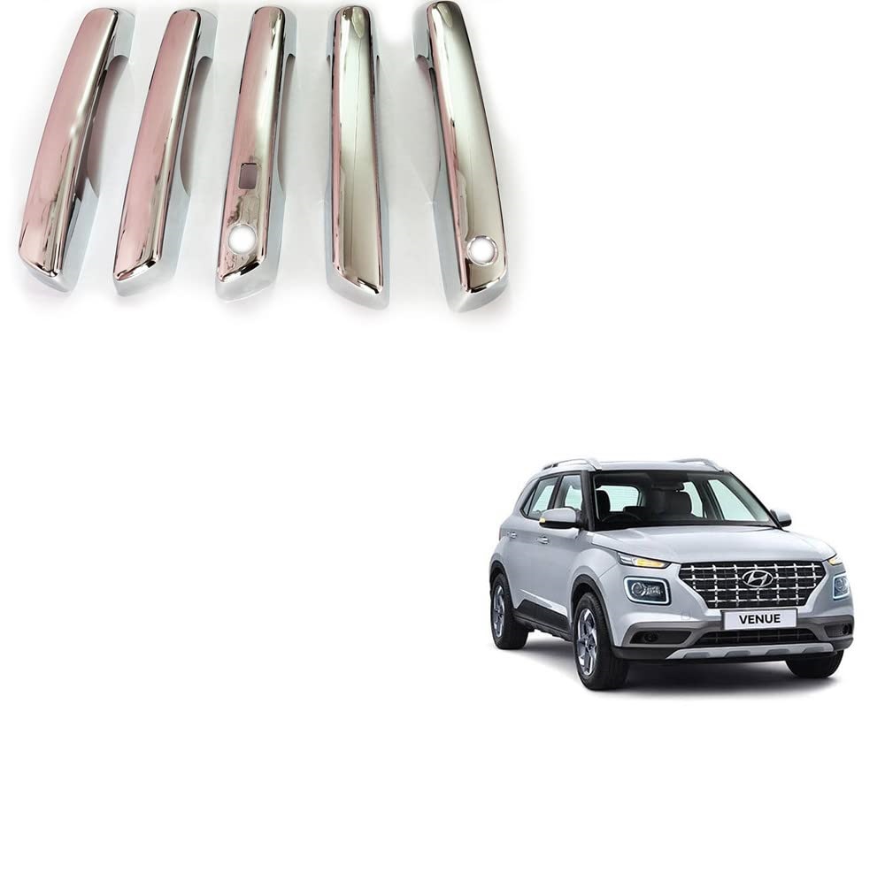 Door Handle Chrome Cover Compatible With Hyundai Venue 