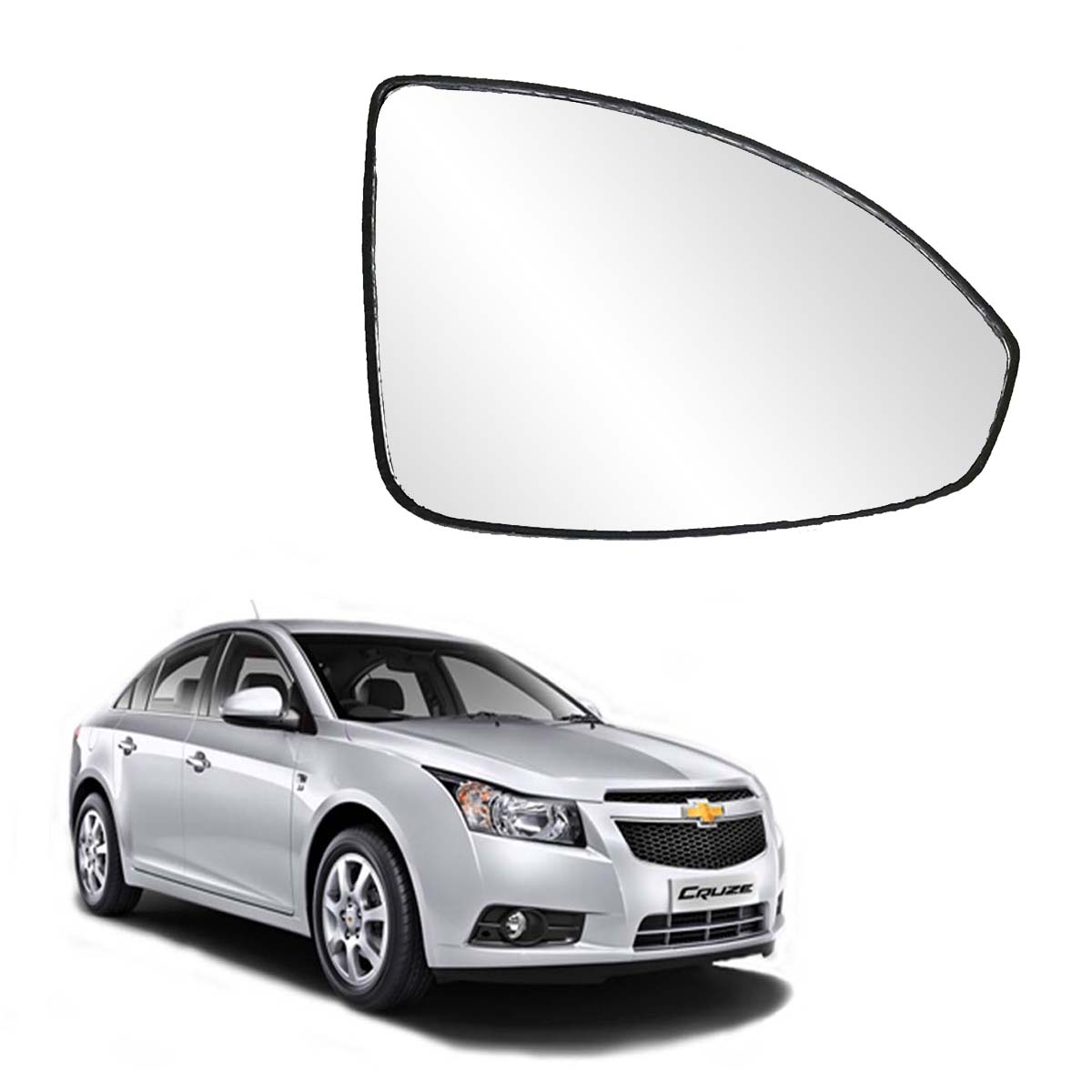 Car Right Side View Mirror Glass For Chevrolet Cruze 2009 To 2017 Model