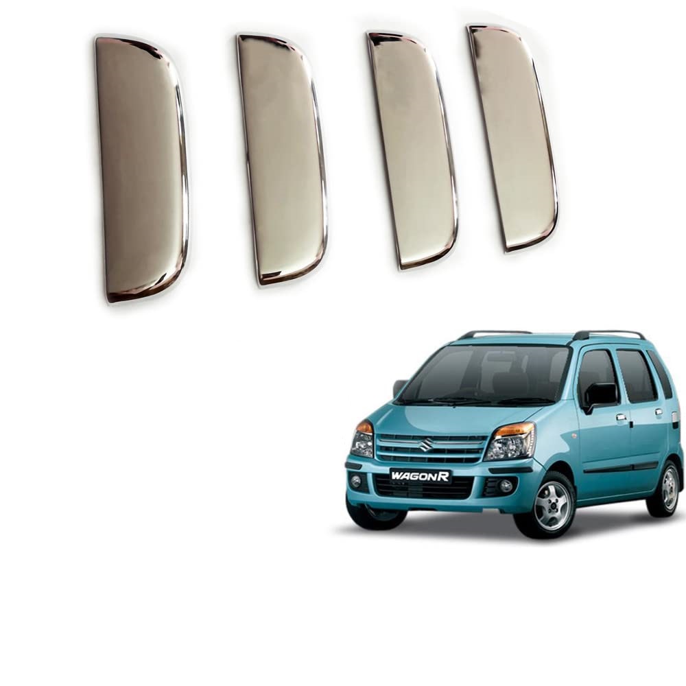 Door Handle Chrome Cover Compatible With Maruti Wagon-r 2006-2009