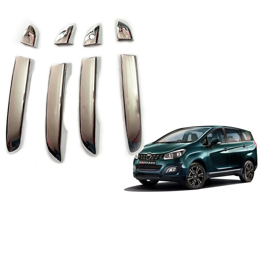 Door Handle Chrome Cover Compatible With Mahindra Marazzo