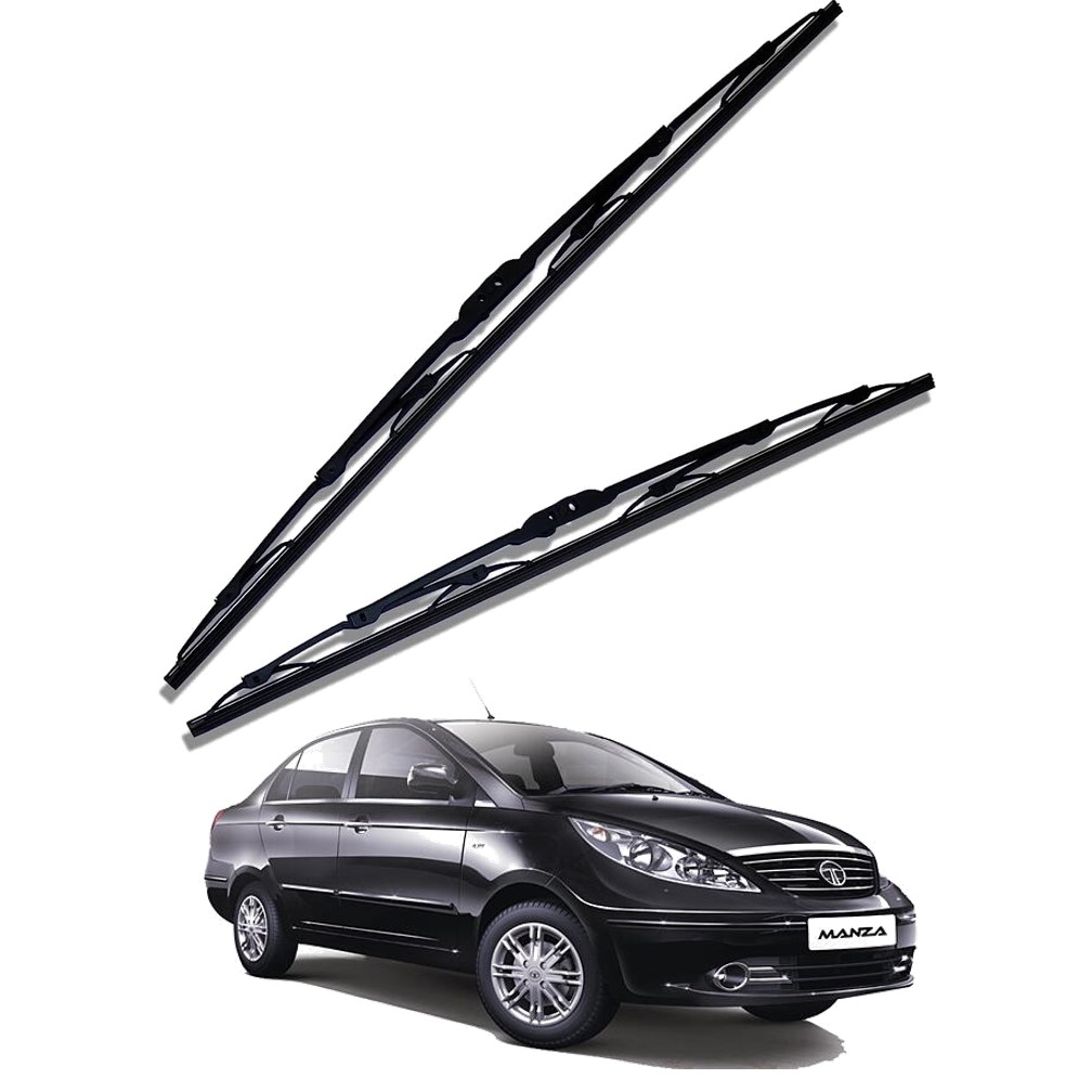 Front Windscreen Replacement Wiper Blades (24'/16') Compatible With TATA MANZA