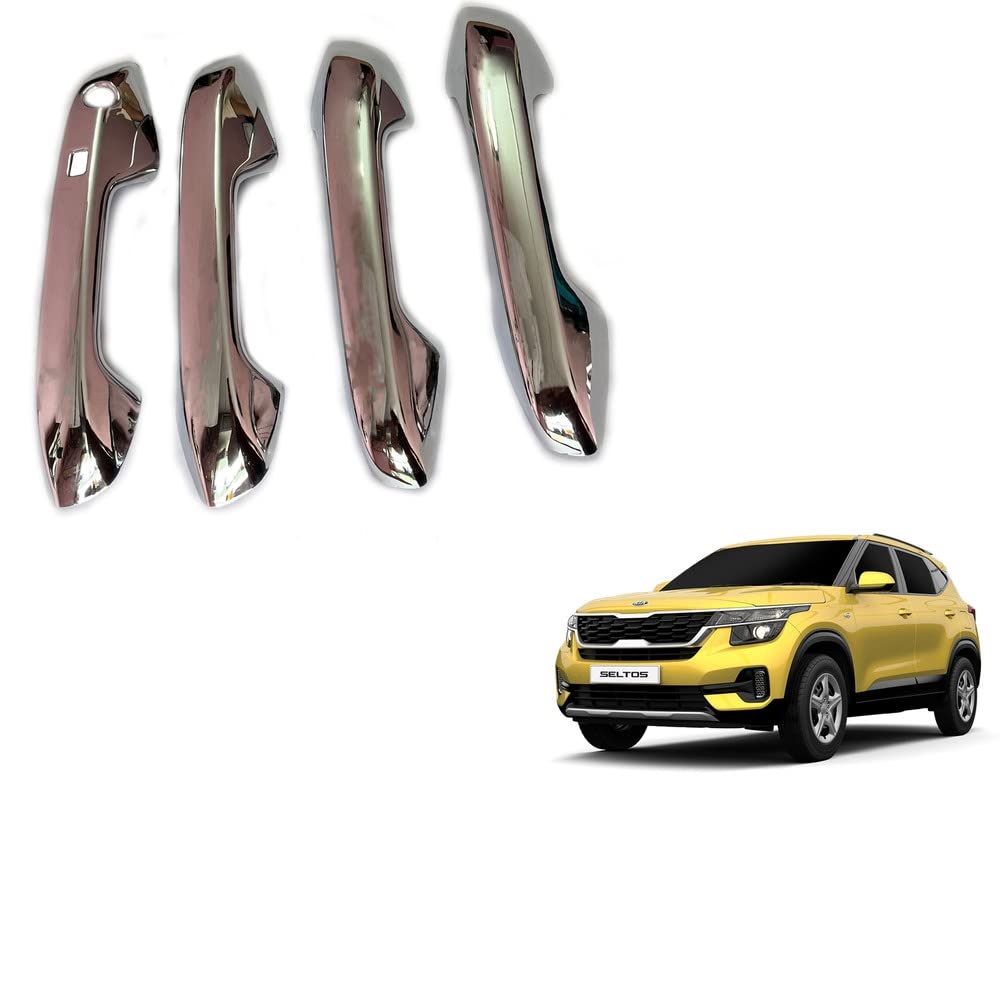 Door Handle Chrome Cover Compatible With Kia Seltos