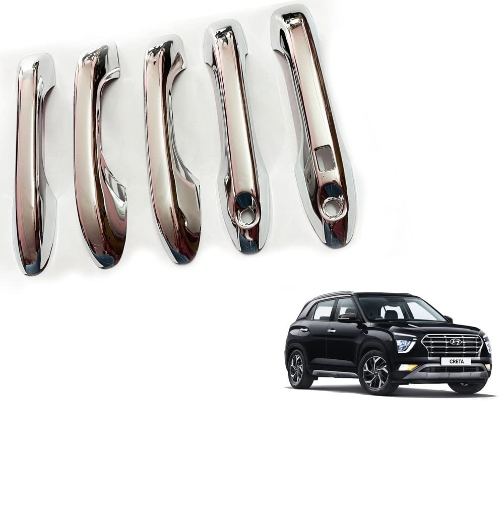 Door Handle Chrome Cover Compatible With Hyundai Creta 2020