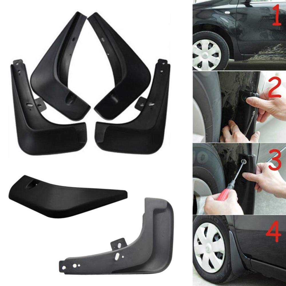 Car Mud Flap/Guard for Volkswagen VW Vento 2016 To 2020 Type-2 Model (Set of 4 Pcs.)