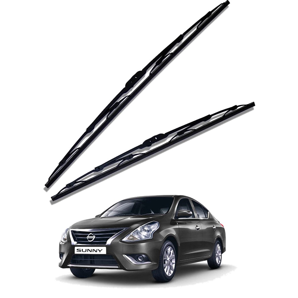 Front Windscreen Replacement Wiper Blades (21'/14') Compatible With Nissan Sunny 2014-2020