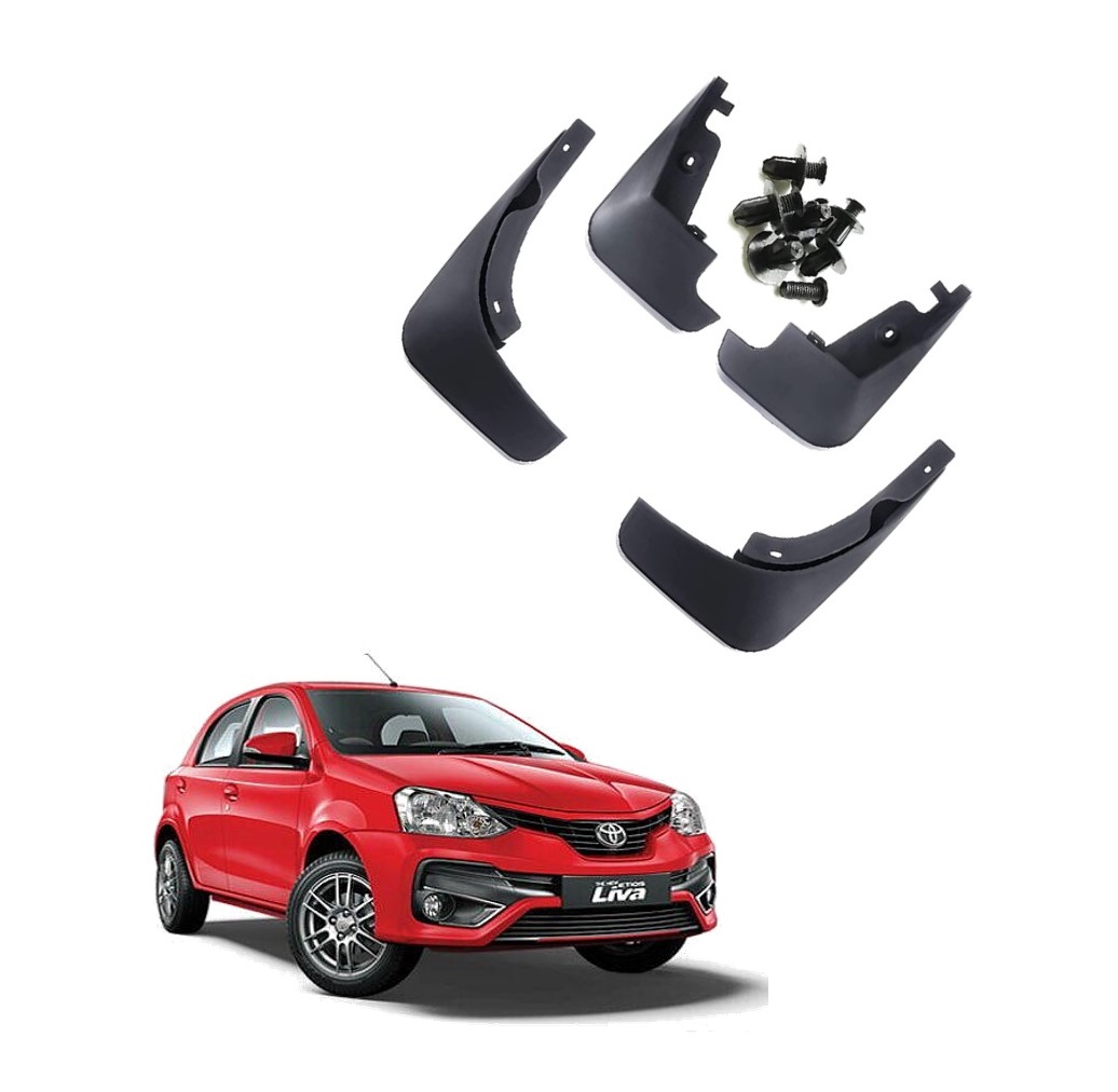 Car Mud Flap/Guard Compatible With Toyota Etios Liva type 2