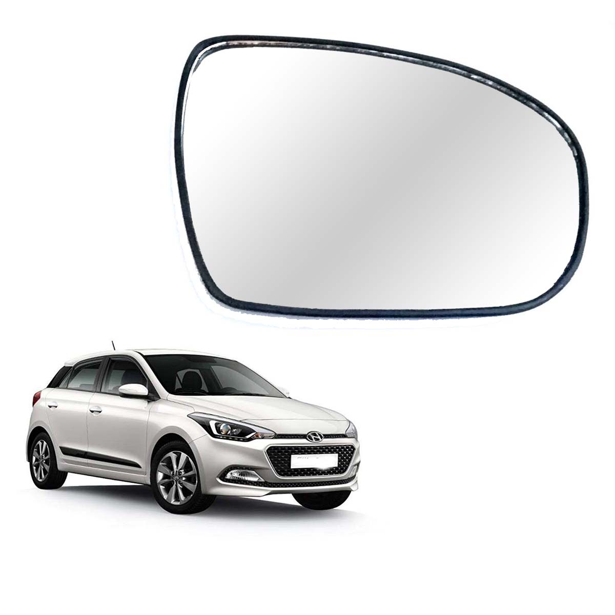 Car Right Side View Mirror Glass For Hyundai I20 Elite 2014 To 2019 Model