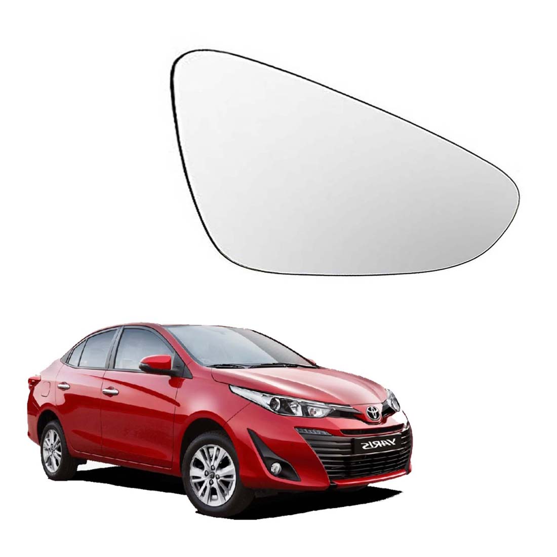 Car Right Side View Mirror Glass For Toyota Yaris 2018 To 2021 Model