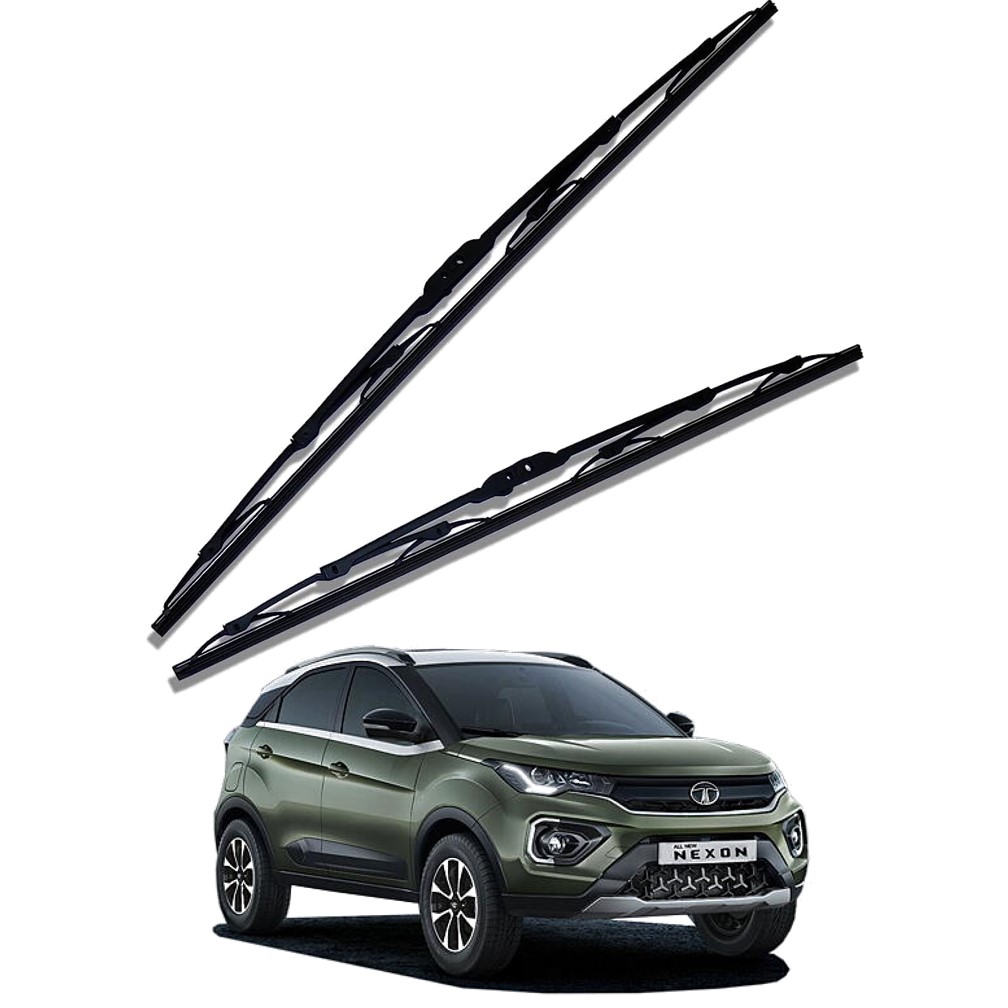 Front Windscreen Replacement Wiper Blades (24'/15') Compatible With TATA NEXON 2019