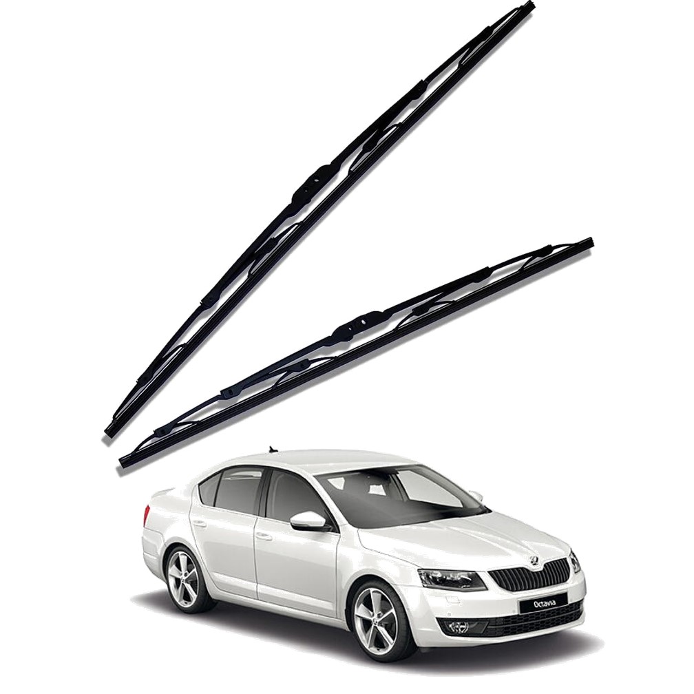 Front Windscreen Replacement Wiper Blades (21'/19') Compatible With SKODA OCTAVIA 2013-2017