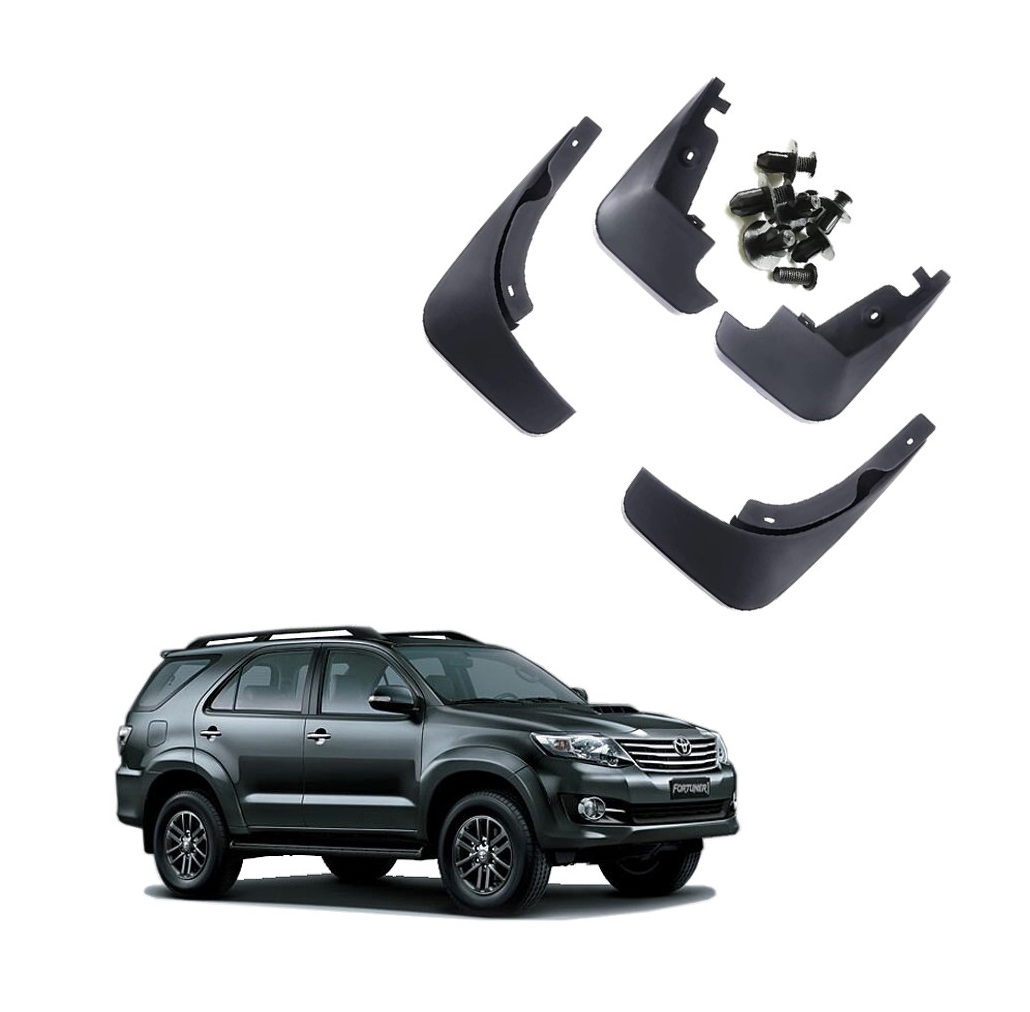 Car Mud Flap/Guard Compatible With Toyota Fortuner (2009-2016)