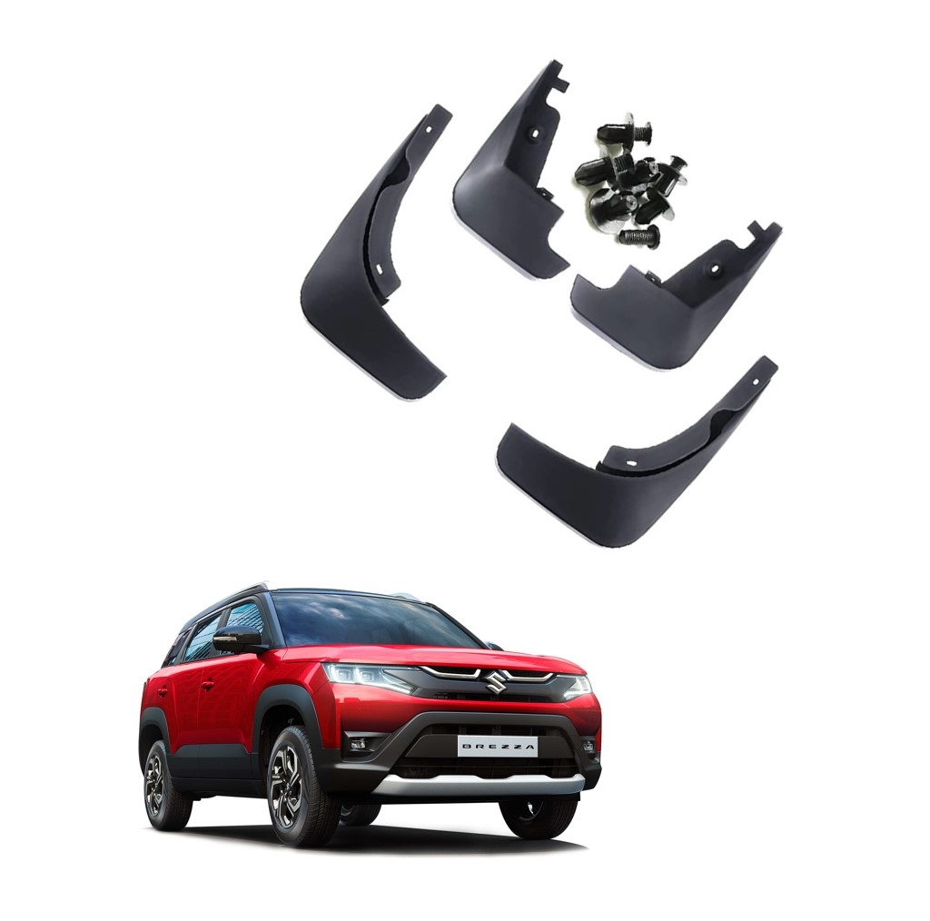 Car Mud Flap/Guard Compatible With Maruti Brezza (2022)