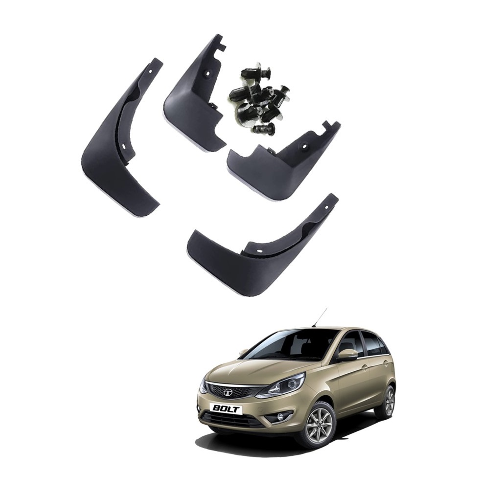 Car Mud Flap/Guard Compatible With Tata Bolt