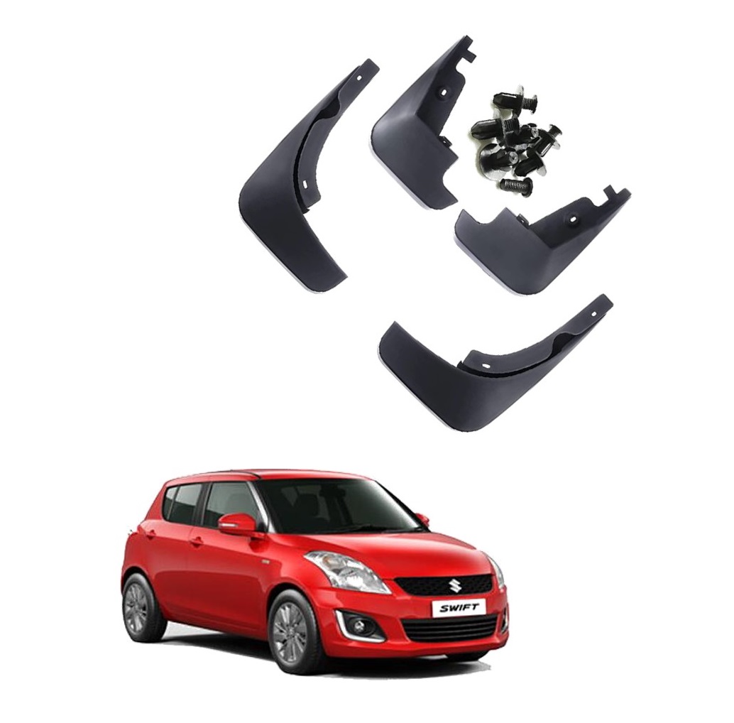 Car Mud Flap/Guard Compatible With Maruti Swift 2016-2018