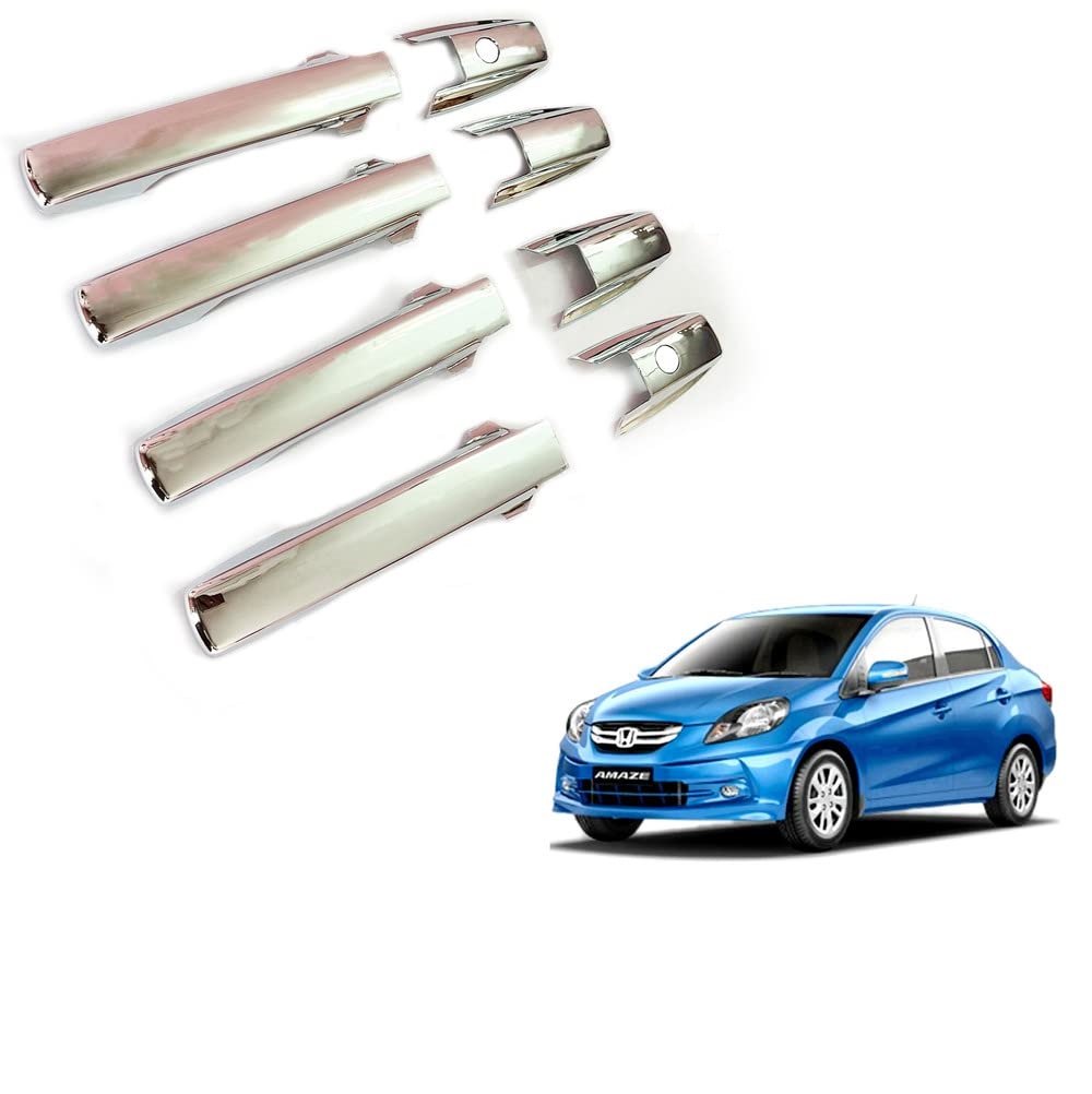 Door Handle Chrome Cover Compatible With Honda Amaze Type-1