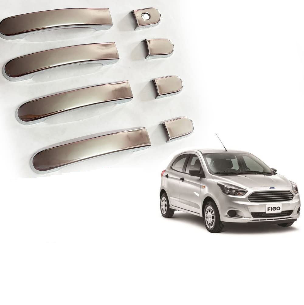 Door Handle Chrome Cover Compatible With Ford Figo 2019