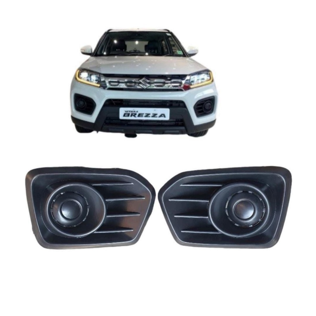 Fog Lamp Cover/Grill O.E Type Compatible With Maruti BREZZA TYPE 2 ( Set Front Right and Left Side)