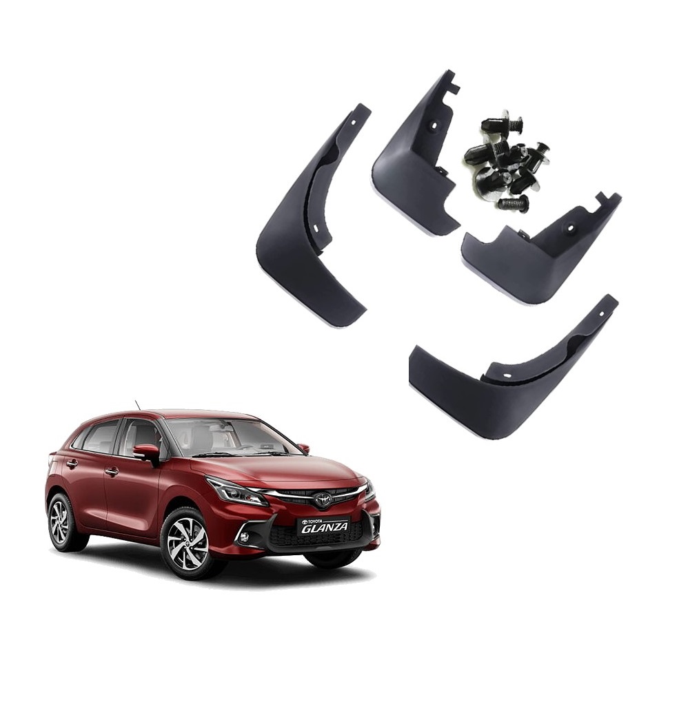 Car Mud Flap/Guard Compatible With Toyota Glanza 2022