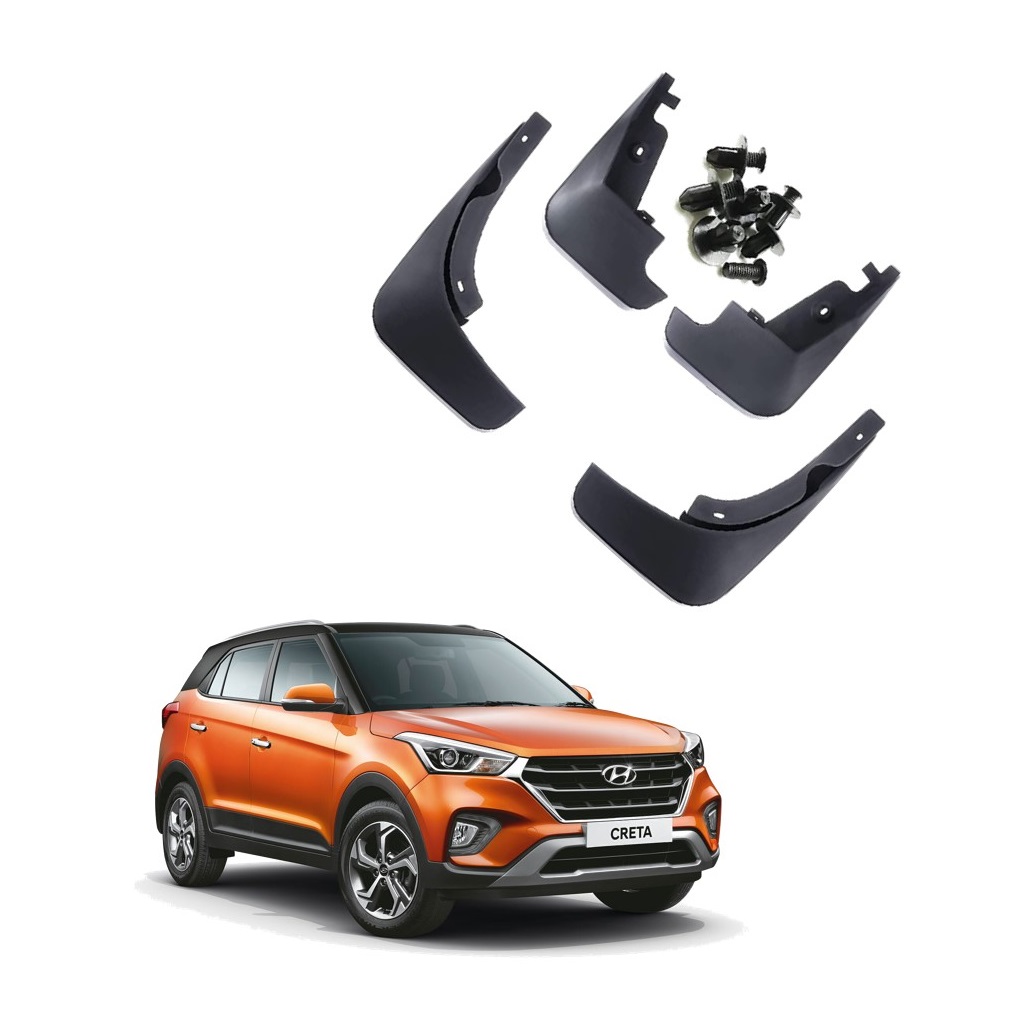 Car Mud Flap/Guard Compatible With Hyundai Creta  (2018-2020)