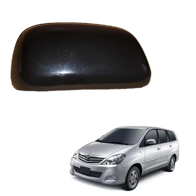 Side Mirror Cover for Toyota Innova 2005-2012 Type 1 Model -Black (LEFT PASSENGER SIDE)