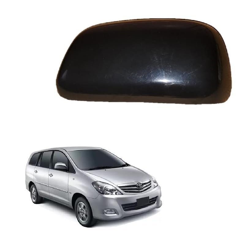 Side Mirror Cover for Toyota Innova 2005-2012 Type 1 Model -Black (RIGHT DRIVER SIDE)