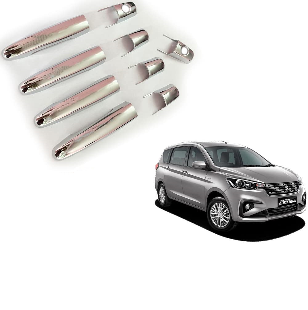 Door Handle Chrome Cover Compatible With Maruti Ertiga 2019