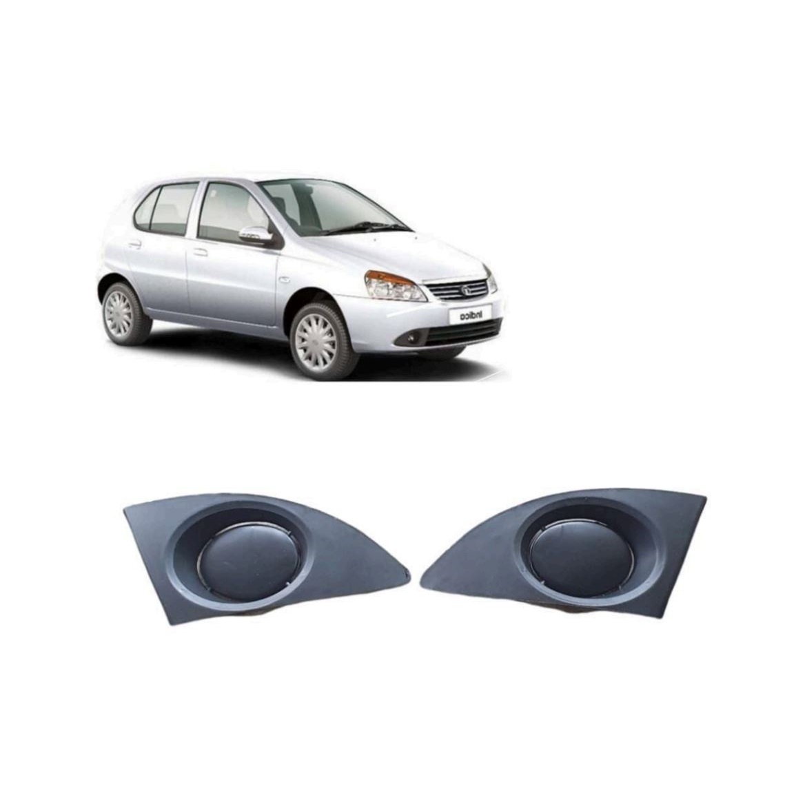 Fog Lamp Cover/Grill O.E Type Compatible With TATA INDIGO ( Set Front Right and Left Side)