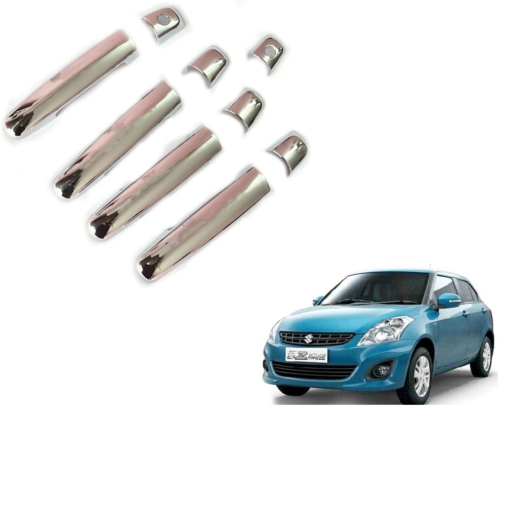 Door Handle Chrome Cover Compatible With Maruti Swift Dzire T-2