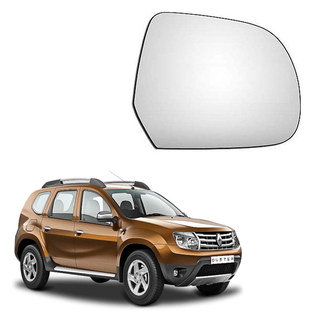 Car Right Side View Mirror Glass For Renault Duster 2012 To 2021 Model