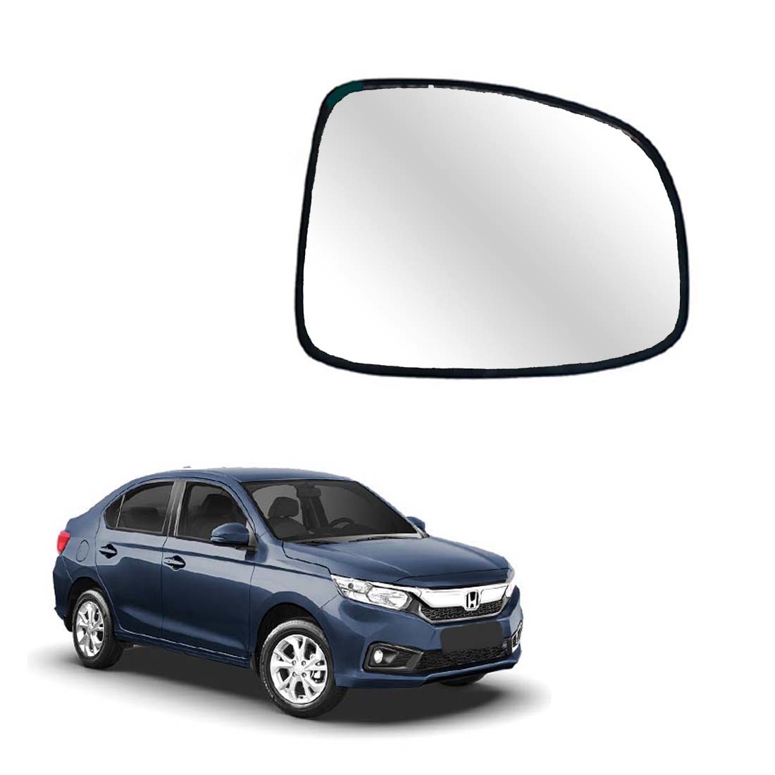 Car Right Side View Mirror Glass For Honda Amaze 2018 To 2021 New Model