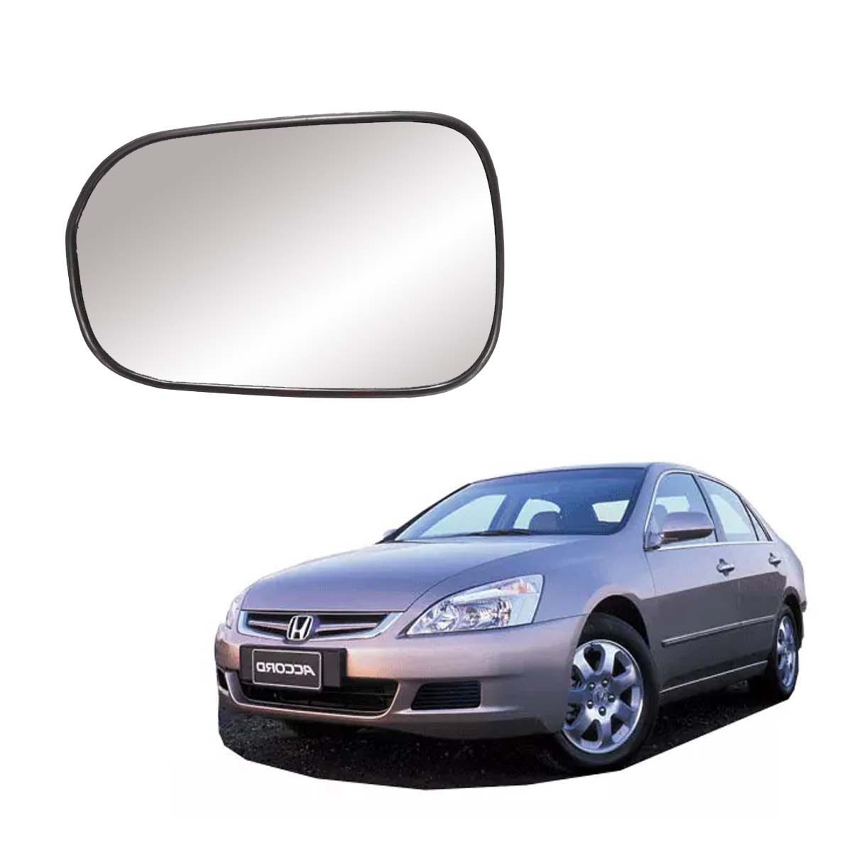 Car Left Side View Mirror Glass For Honda Accord 2003 To 2008 Model Type-2