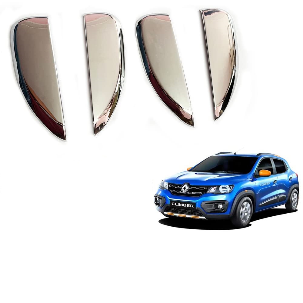 Door Handle Chrome Cover Compatible With Renault Kwid Climber