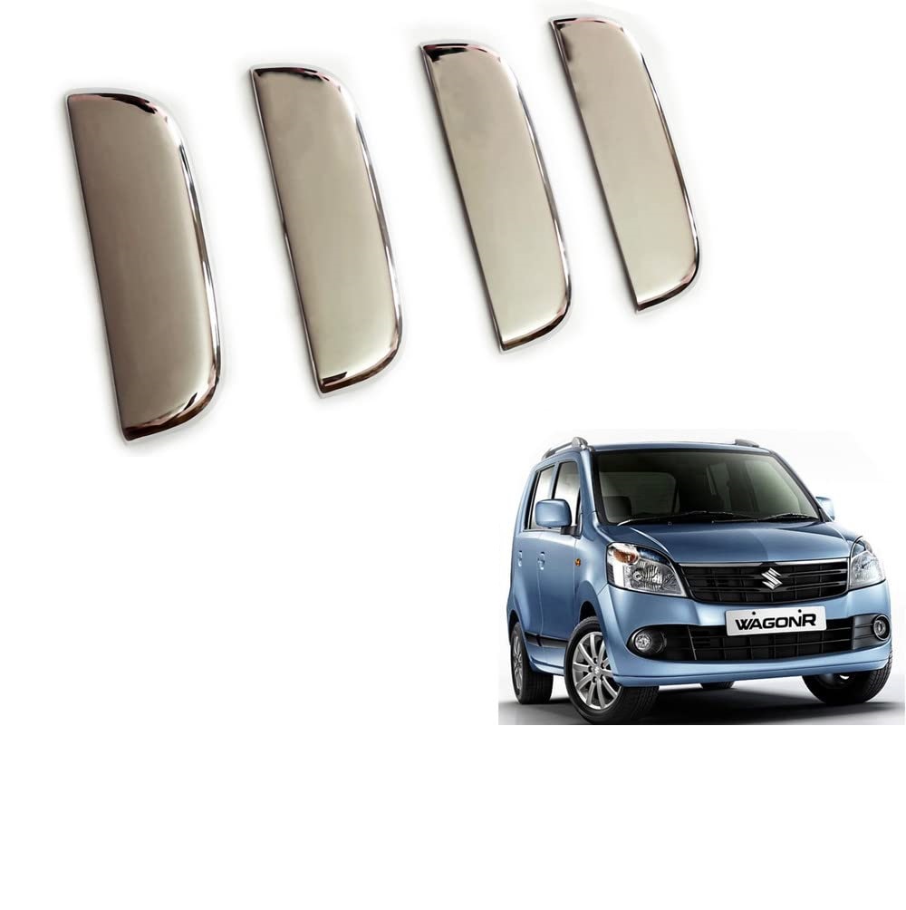 Door Handle Chrome Cover Compatible With Maruti Wagon-r 2010