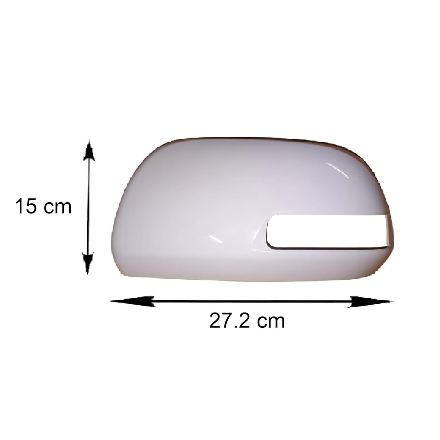 Side Mirror Cover Indicator Type for Toyota Innova 2011-2015 Type 2 Model - White (LEFT PASSENGER SIDE)