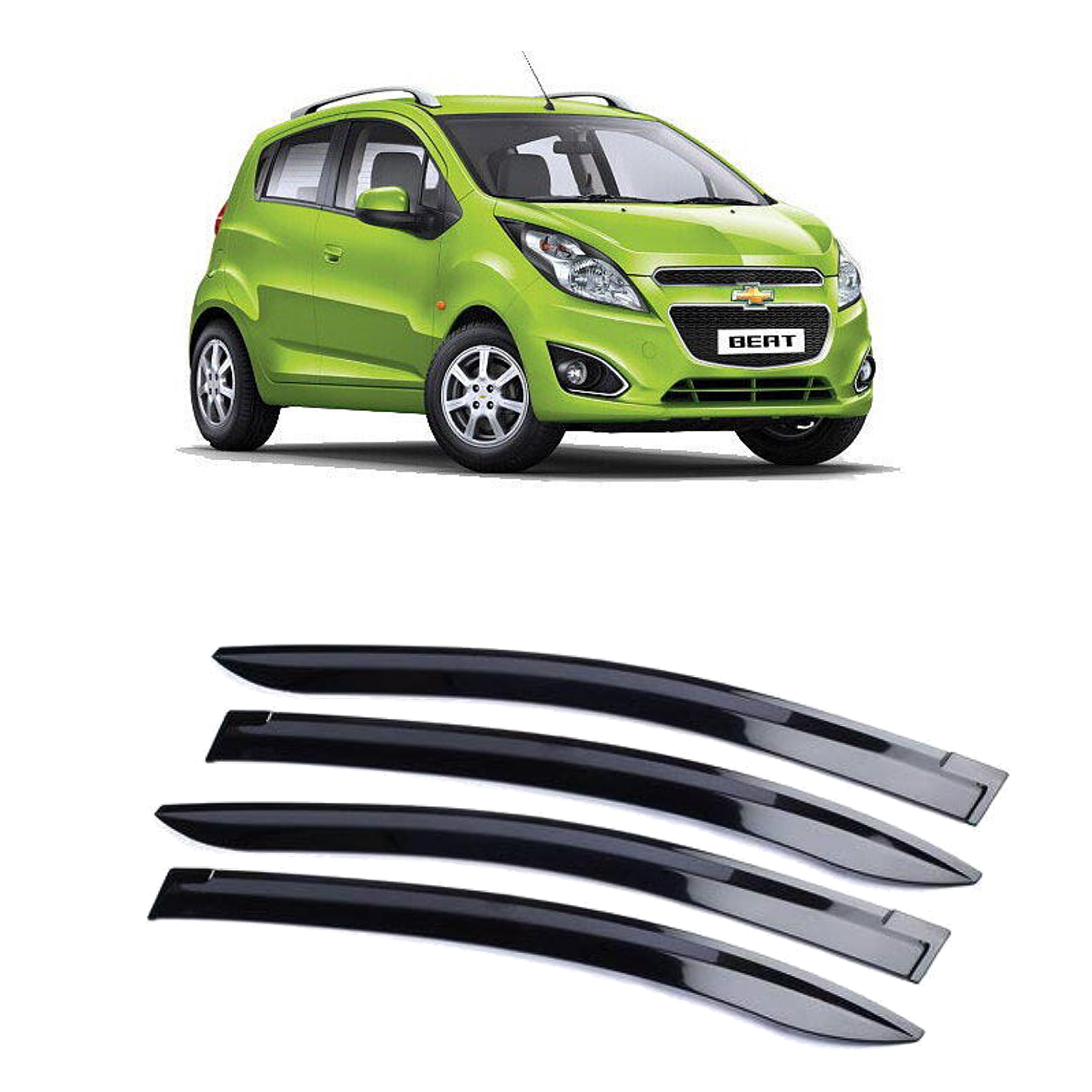 Car Window Rain Door Visor Compatible With Chevrolet Beat