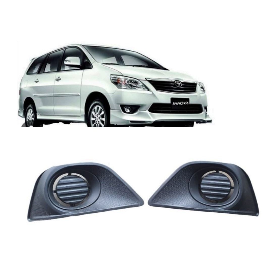 Fog Lamp Cover/Grill O.E Type Compatible With TOYOTA INNOVA TYPE 3 ( Set Front Right and Left Side)