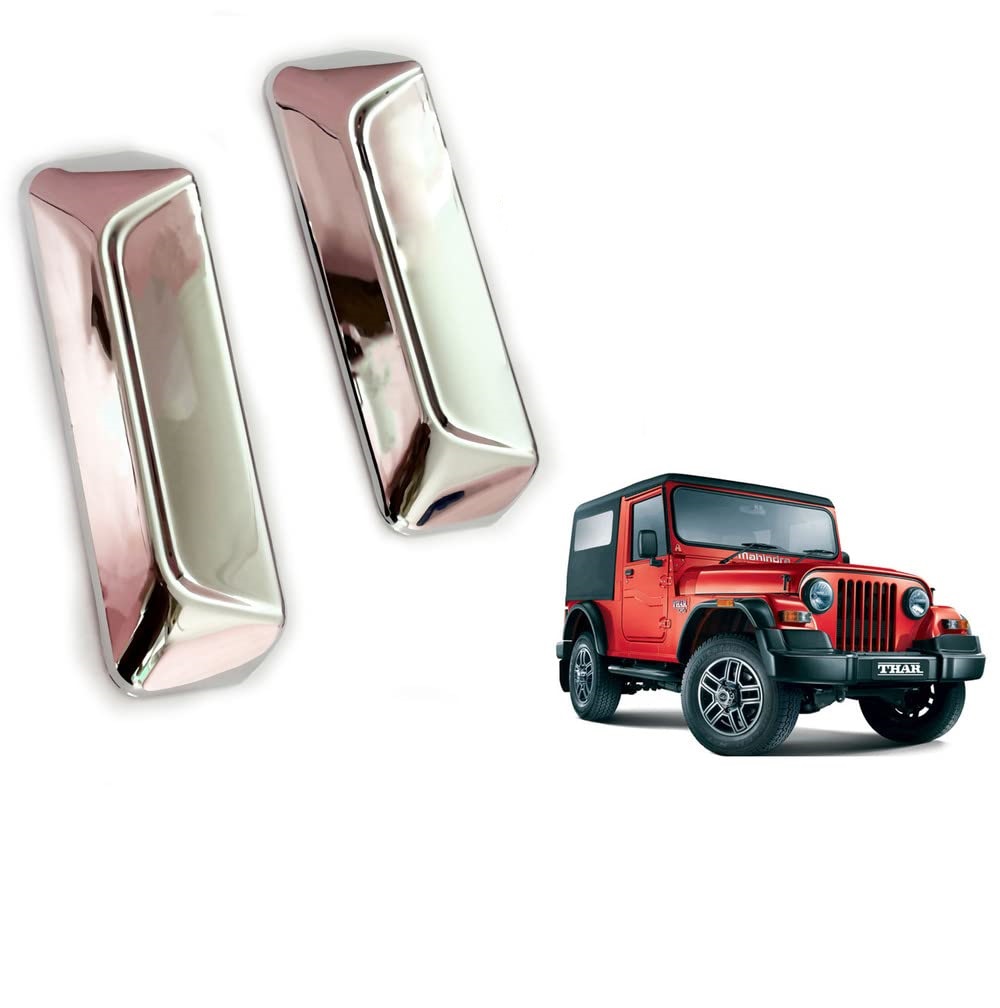 Door Handle Chrome Cover Compatible With Mahindra Thar