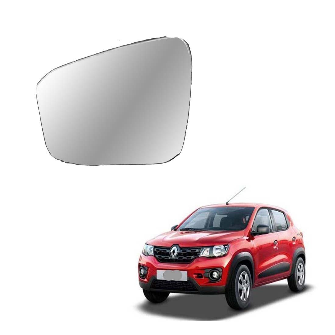 Car Left Side View Mirror Glass For Renault Kwid 2015 To 2021 Model