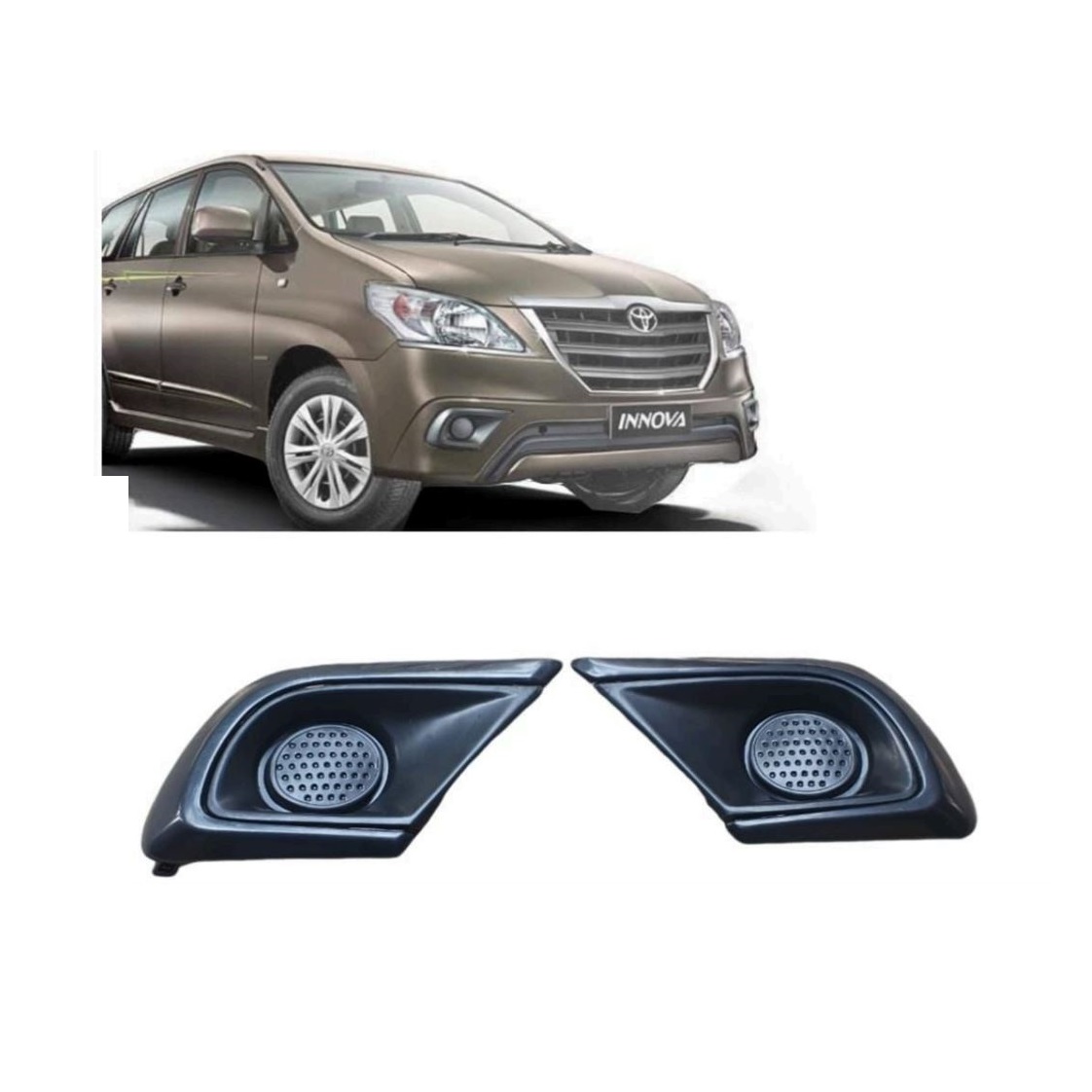 Fog Lamp Cover/Grill O.E Type Compatible With TOYOTA INNOVA TYPE 4 ( Set Front Right and Left Side)