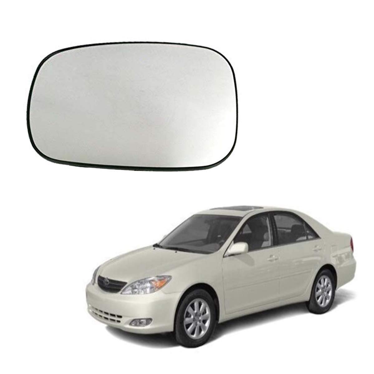 Car Left Side View Mirror Glass For Toyota Camry 2001 To 2005 Model Type-1